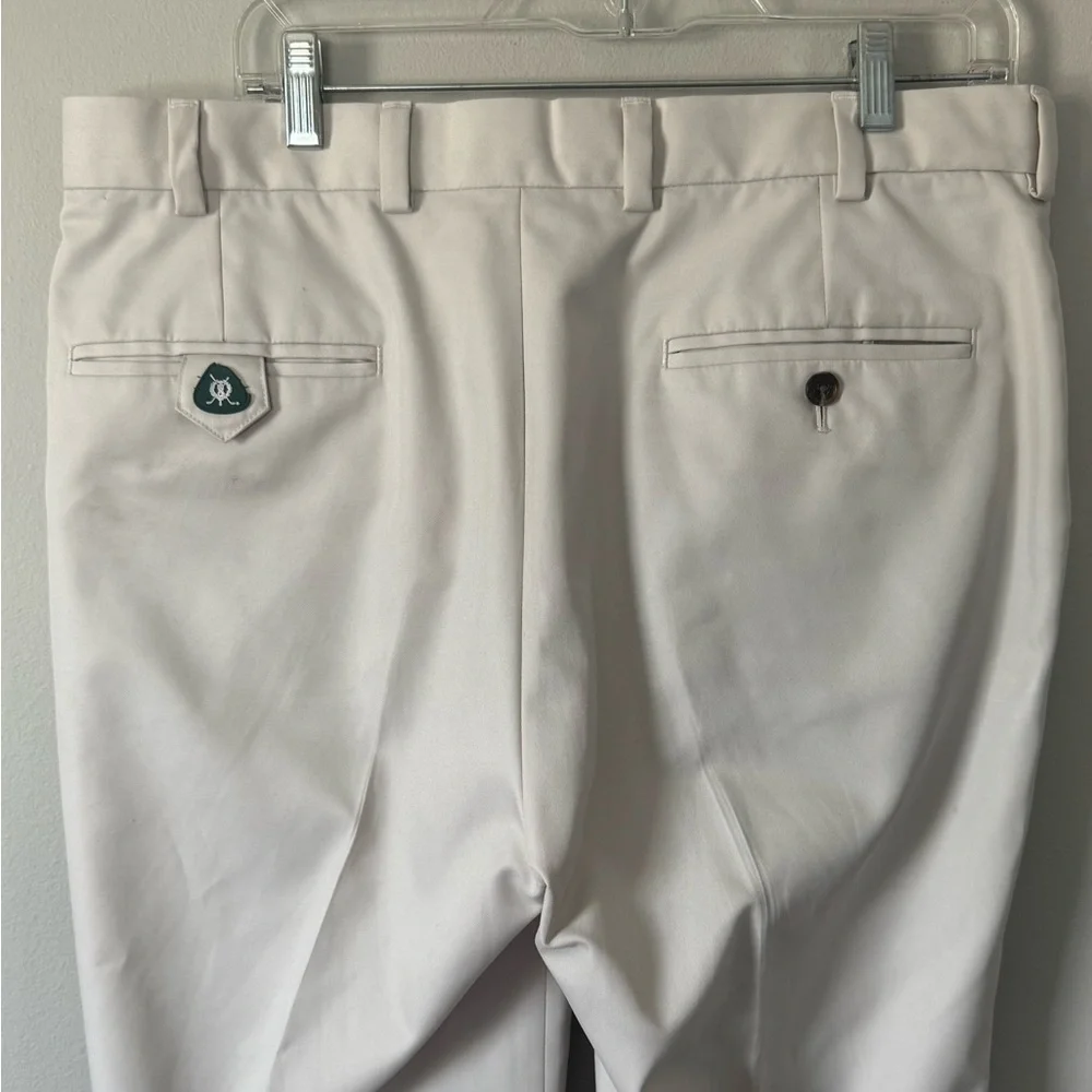 Brooks Brothers Pant Mens 36x30 Khaki Golf Slacks St Andrews Links Performance